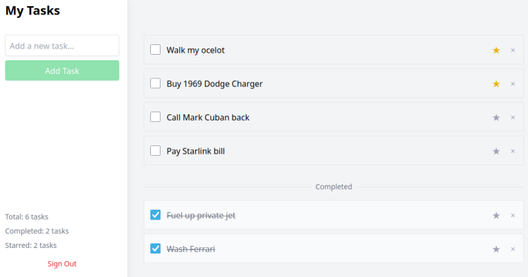 TaskList